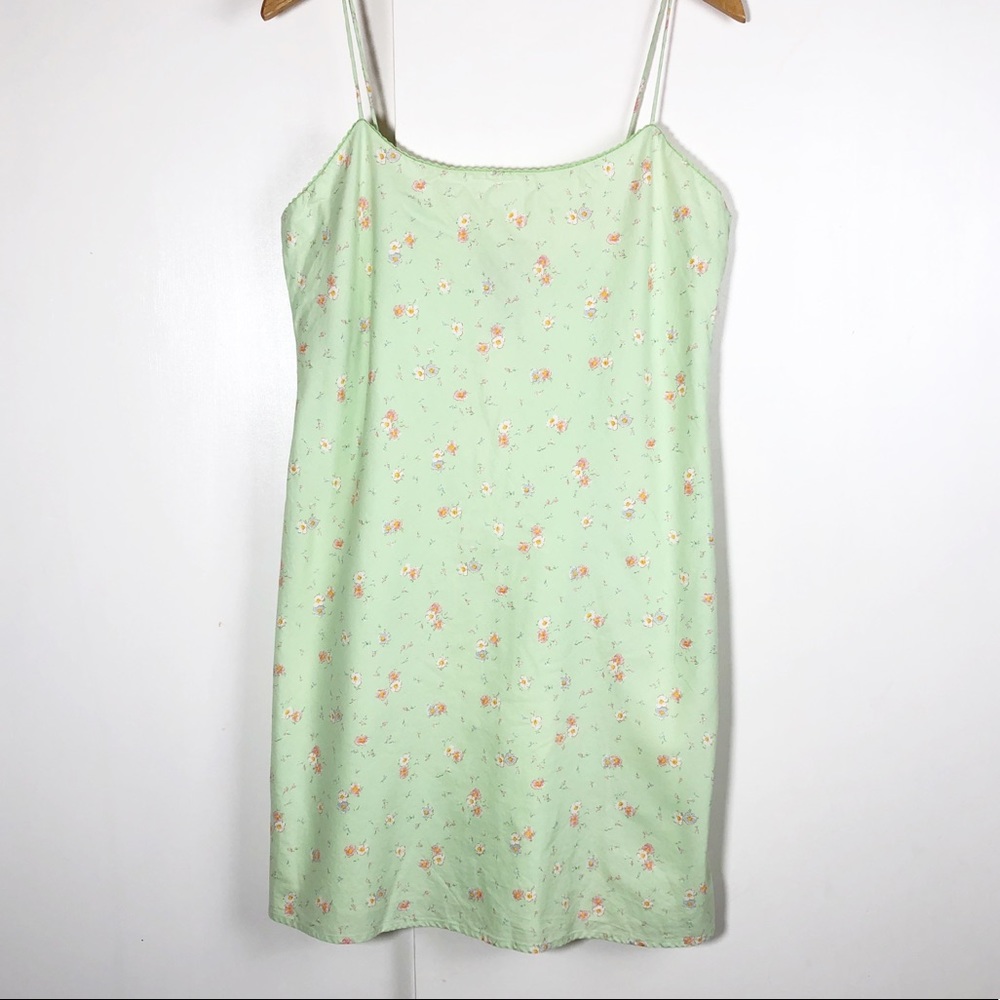 Ralph Lauren Mint Green Floral Slip Dress
